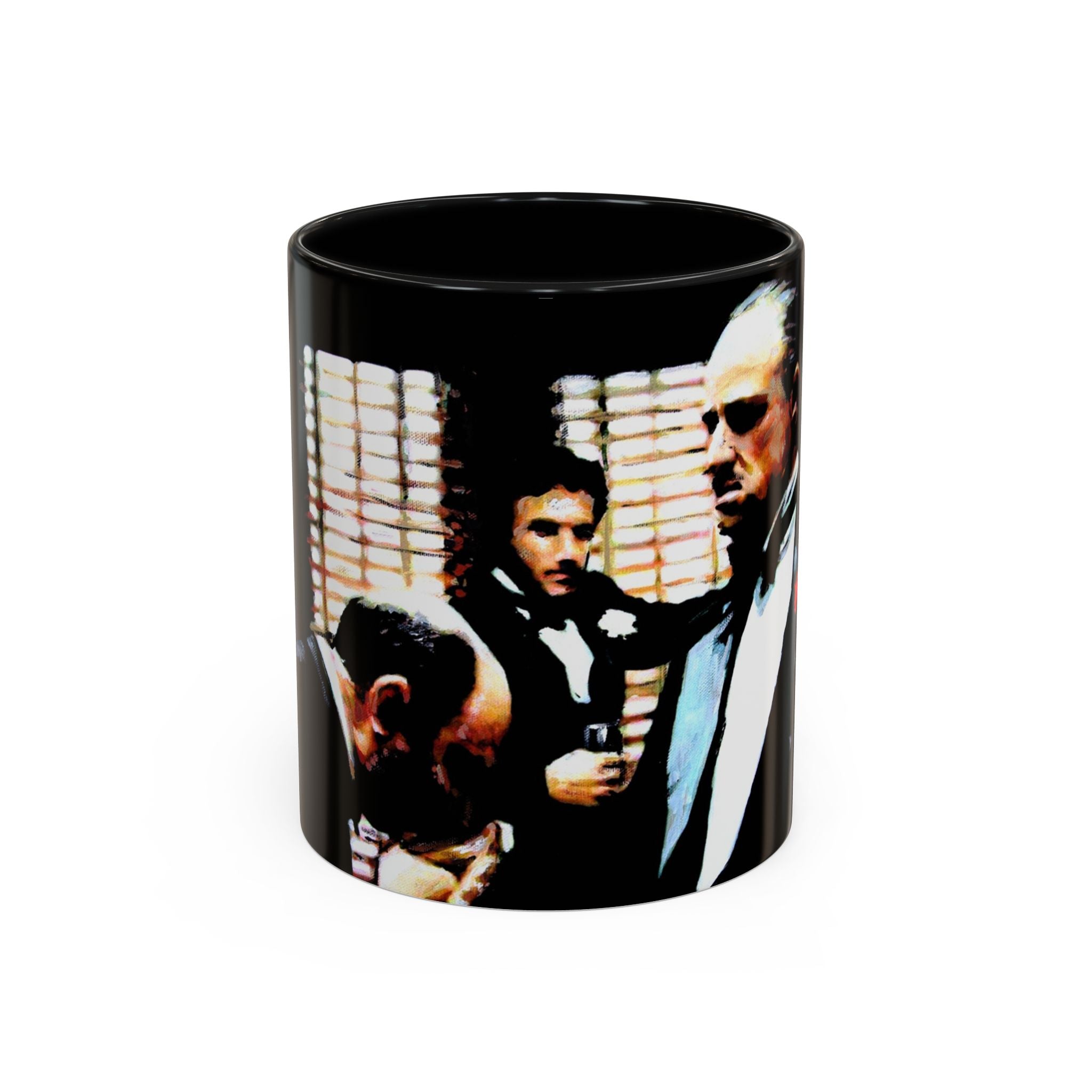 The Godfather Inspired Accent Coffee Mug, Vintage Movie Mug, Gift for Film Lovers, Black & White Coffee Cup, Classic Cinema Decor