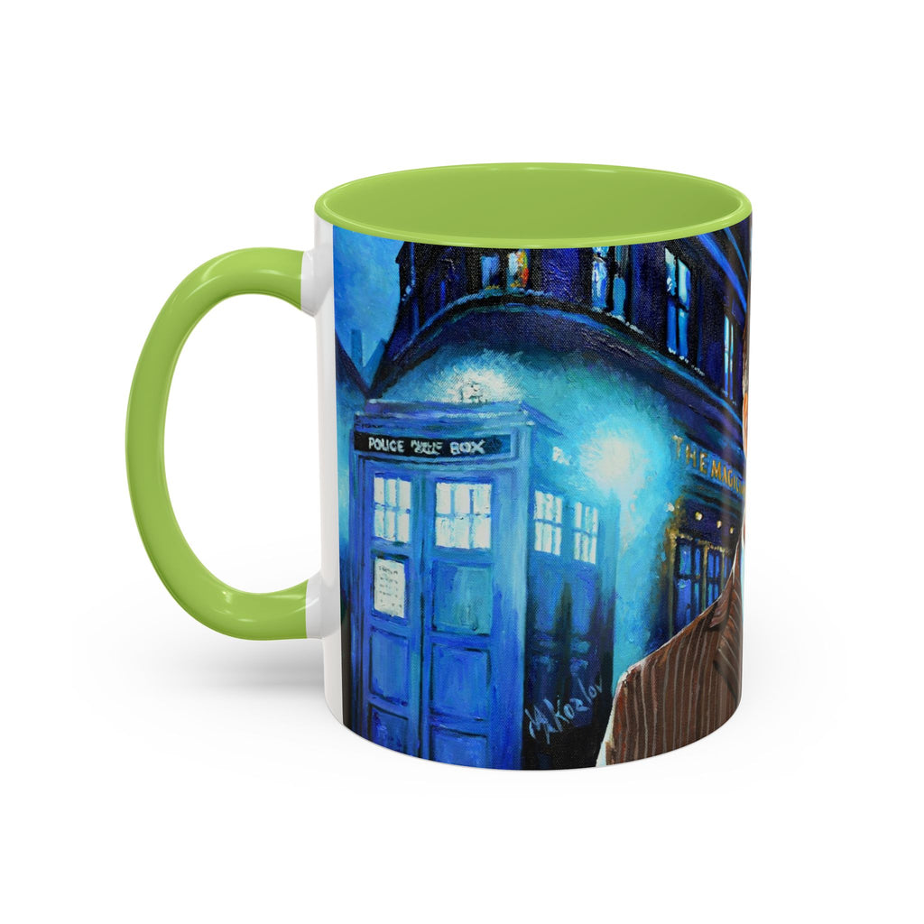 Coffee Mug, Dr Who Mug, Tardis Design, Geeky Mug, Doctor Who Fan Gift, Tea Cup