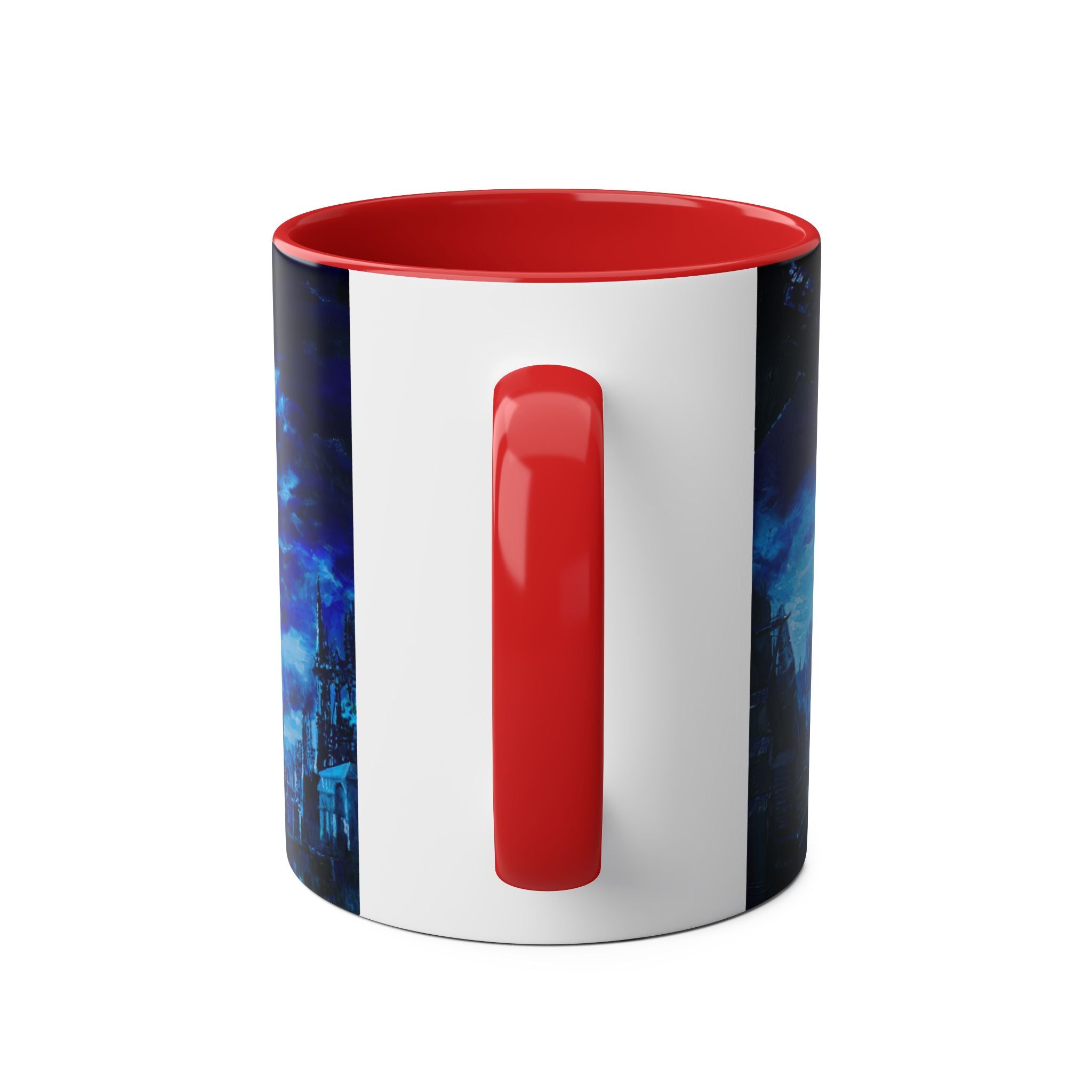 Batman Hero Abstract Two-Tone Coffee Mugs, 11oz