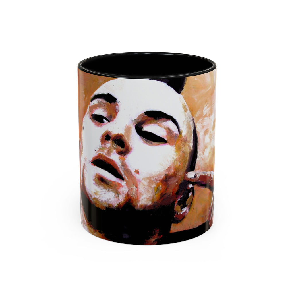70s Retro Noir Cinema Coffee Mug – Classic Film Art Collage, Unique Movie Lover Gift
