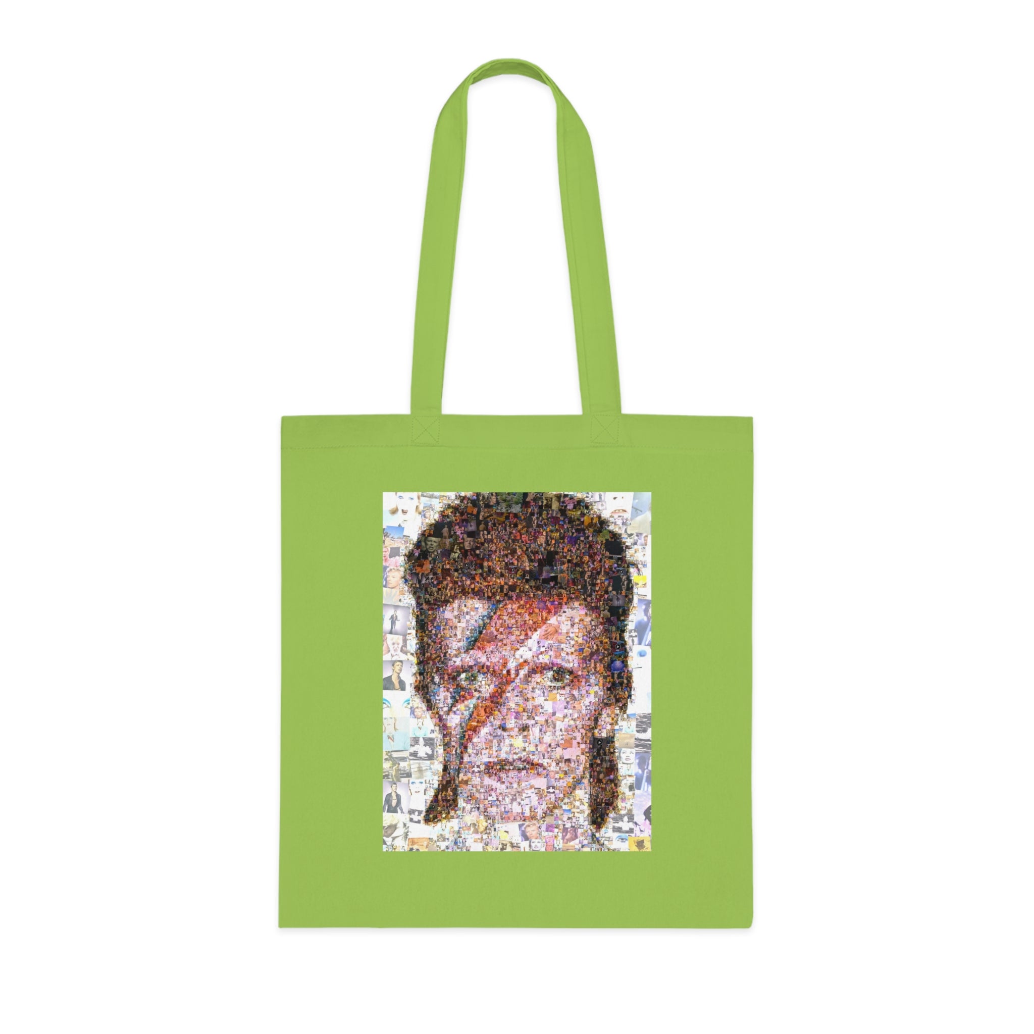 David Bowie Tribute Cotton Tote Bag, Rock Music Tote, Eco-Friendly Shopping Bag, Vintage Art Bag, Unique Gift for Music Lovers
