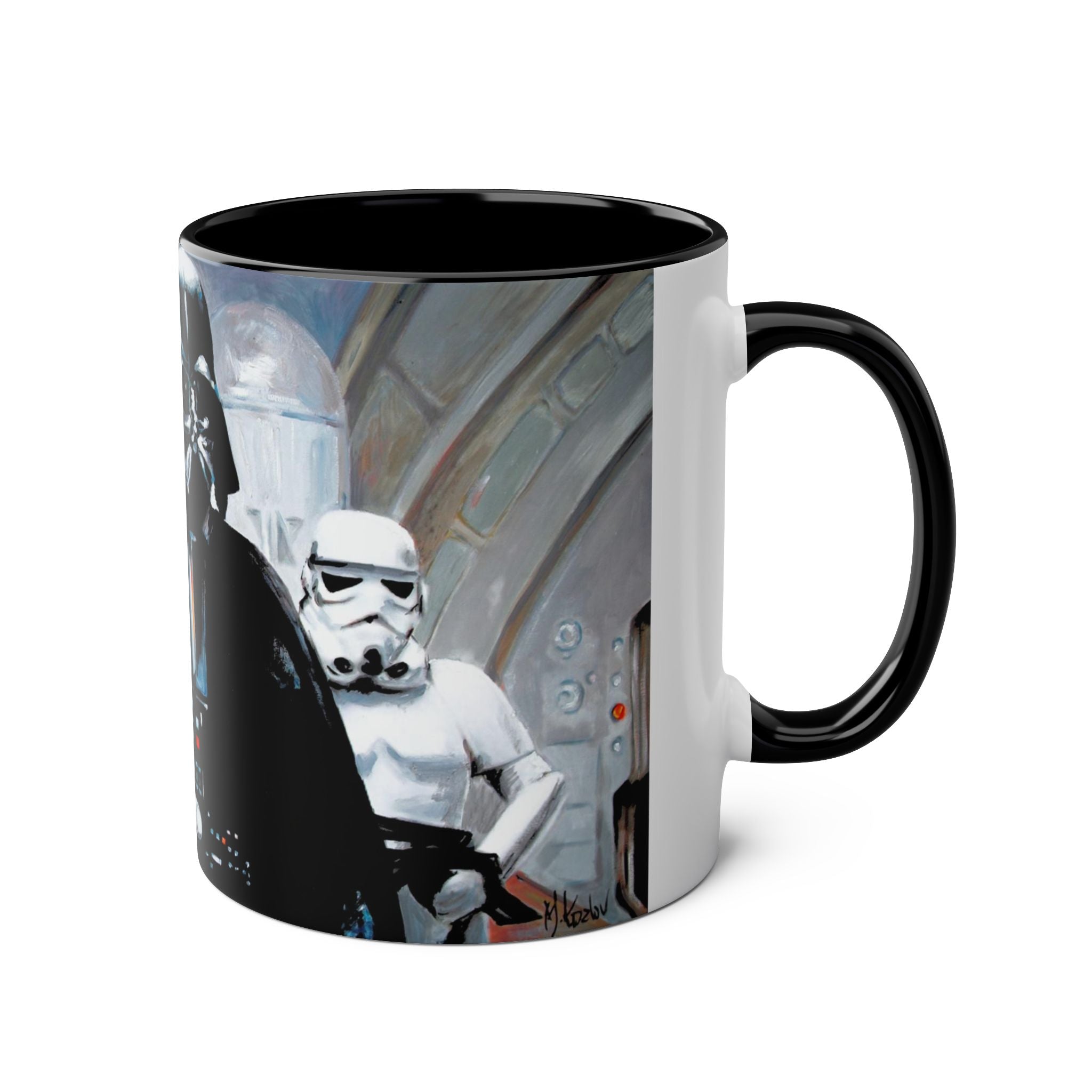 Darth Vader Abstract -Starwars- Art Mugs Two-Tone Coffee Mugs, 11oz