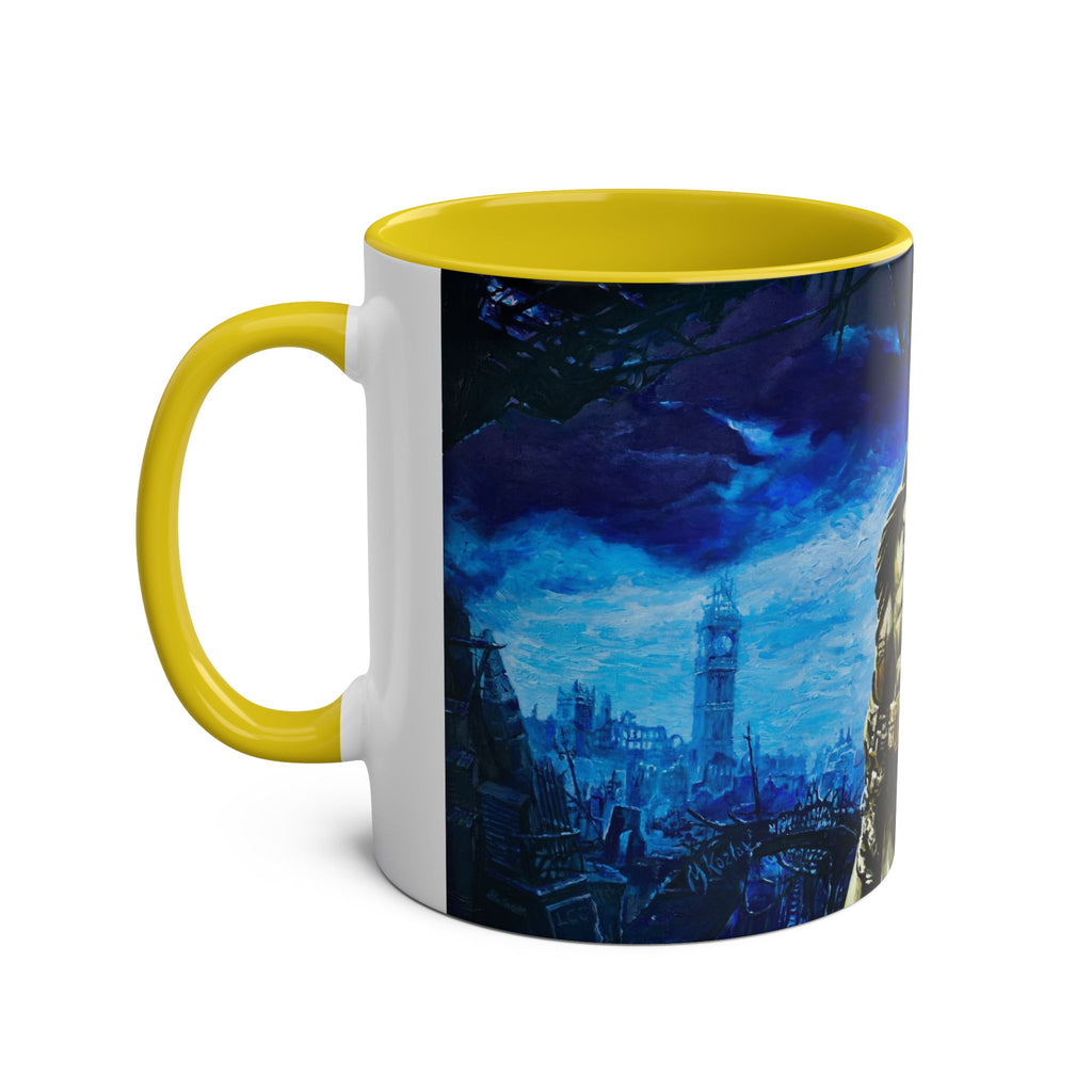 Batman Hero Abstract Two-Tone Coffee Mugs, 11oz