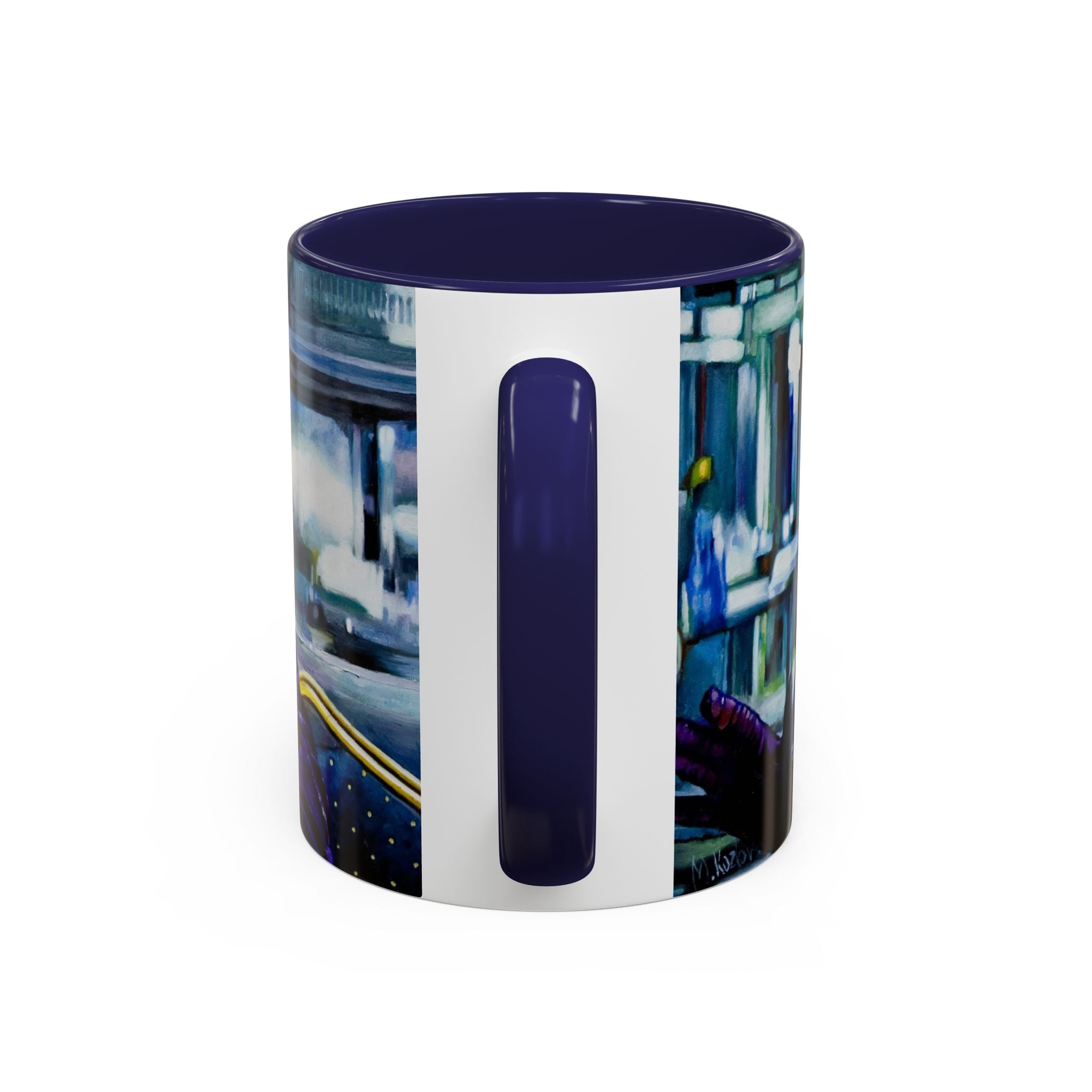 Dark Clown Villain Mug Hand-Painted Style Fan Art Pop Culture Coffee Cup  Comic Inspired Gift