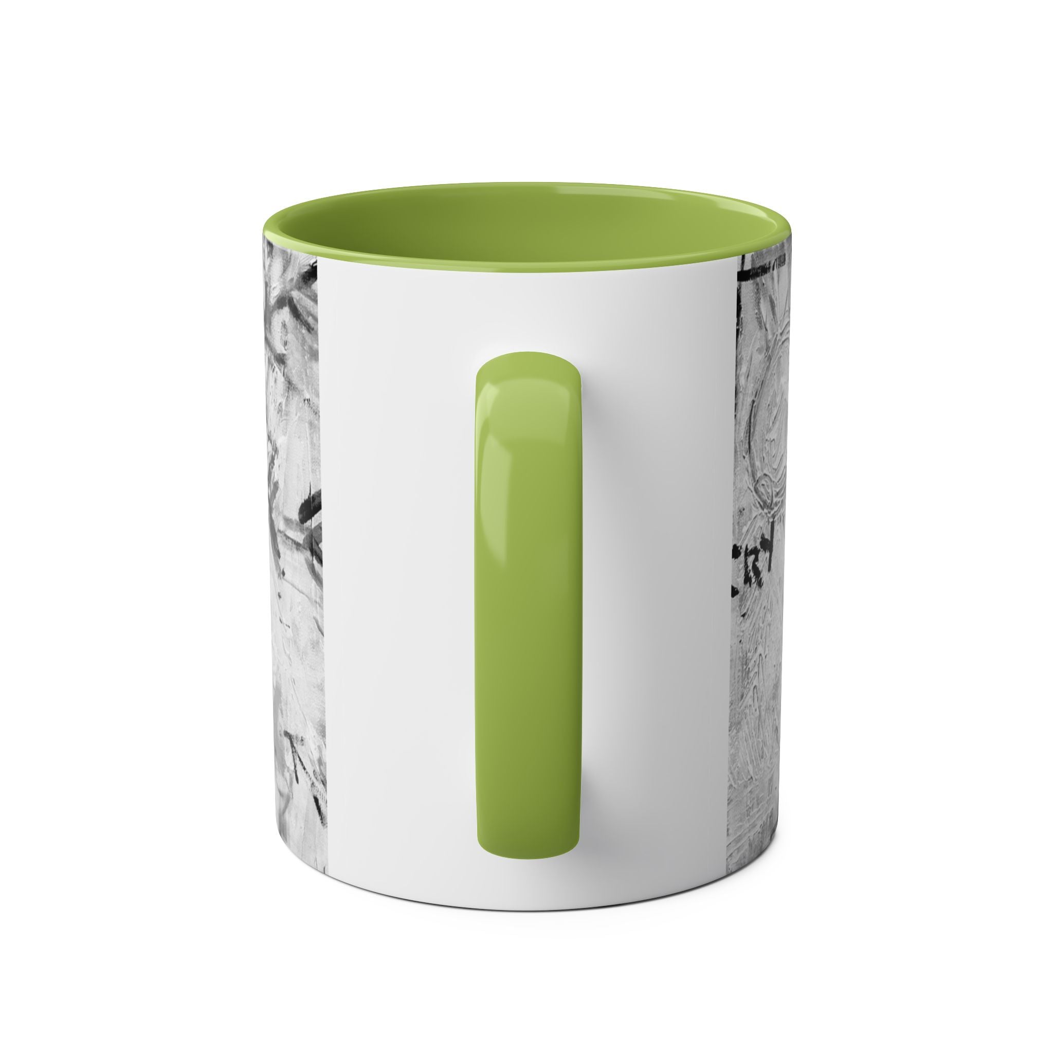 Bob Marley Abstract Two-Tone Coffee Mug – Reggae Music Fan Gift, 11oz