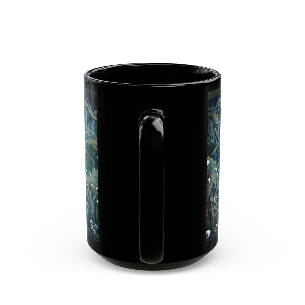 Matrix Movie Mug, Sci-Fi Coffee Cup, Cyberpunk Film Lover Gift, Geeky Cup, Keanu Reeves Fan Present, Black Ceramic Drinkware