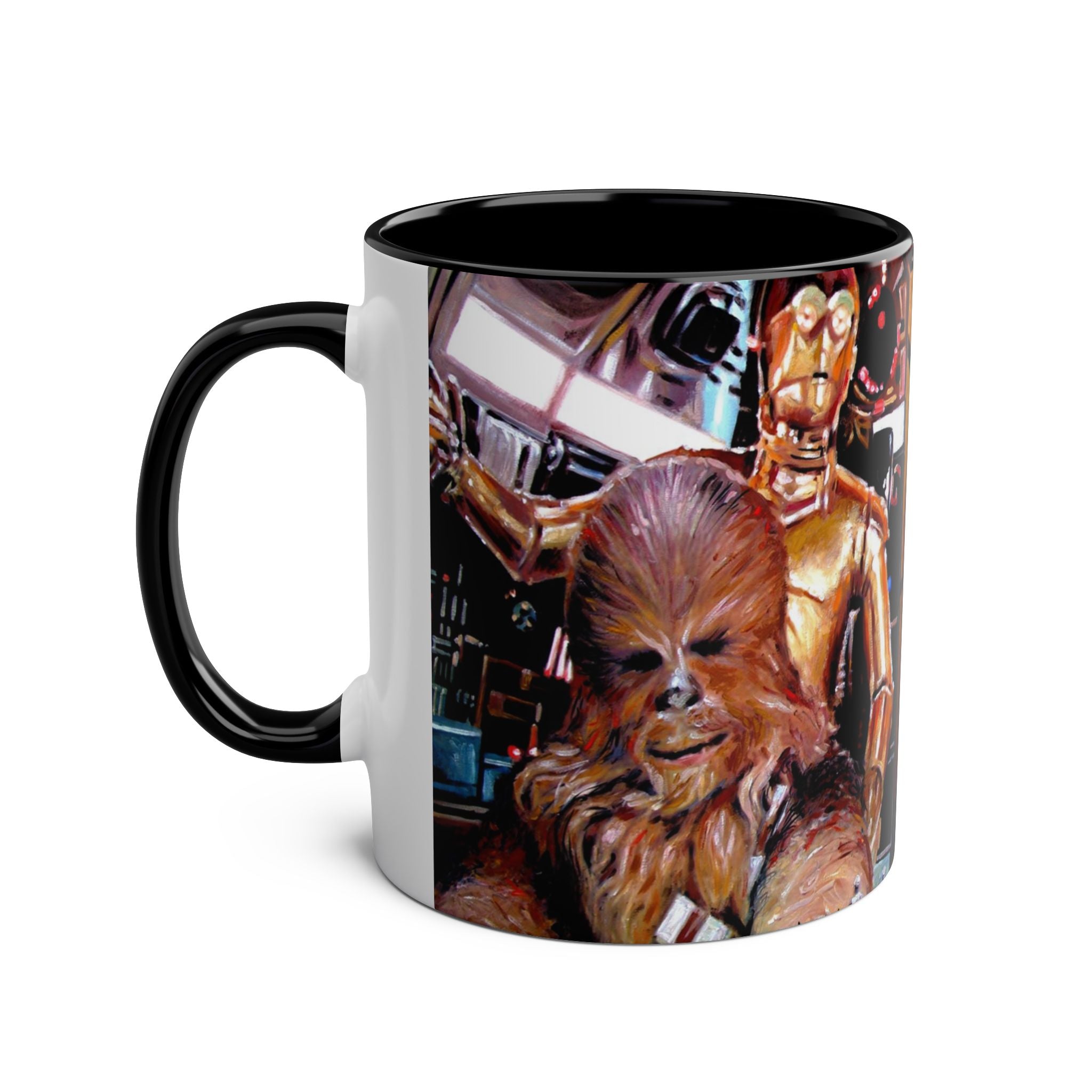 Starwars  Abstract -Star Wars Princess Leia 'Well Behaved'   Two-Tone Coffee Mugs, 11oz