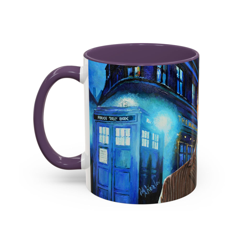 Coffee Mug, Dr Who Mug, Tardis Design, Geeky Mug, Doctor Who Fan Gift, Tea Cup