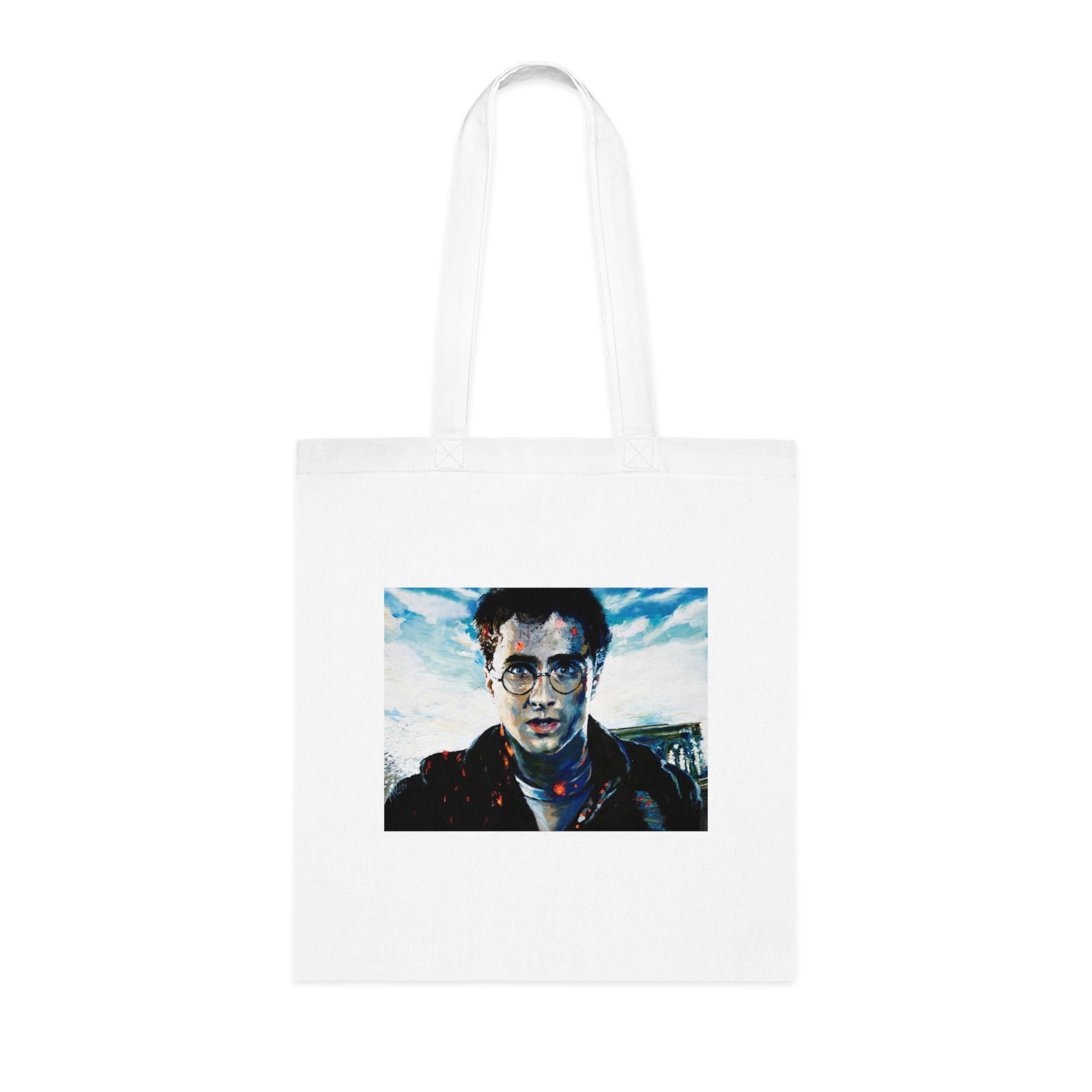 Wizard Academy Fantasy Magic Gift for Book Lovers  Cotton Tote Bag Eco-Friendly Shopping Tote, Book Lover's Accessory, Unique School Bag