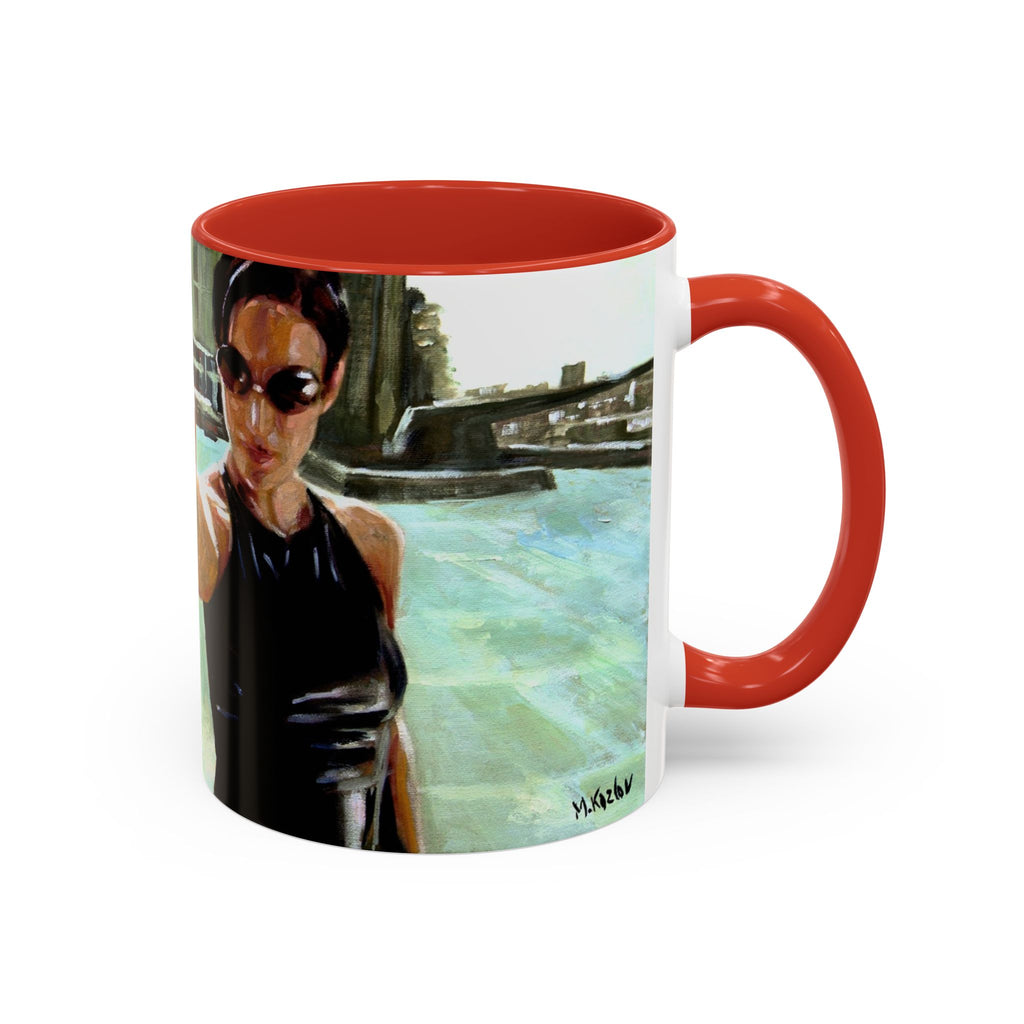 Coffee Mug, matrix movie cups trinity, Geek Gift, Cyberpunk Cup, Sci-Fi Fan Present, Film Lover Drinkware