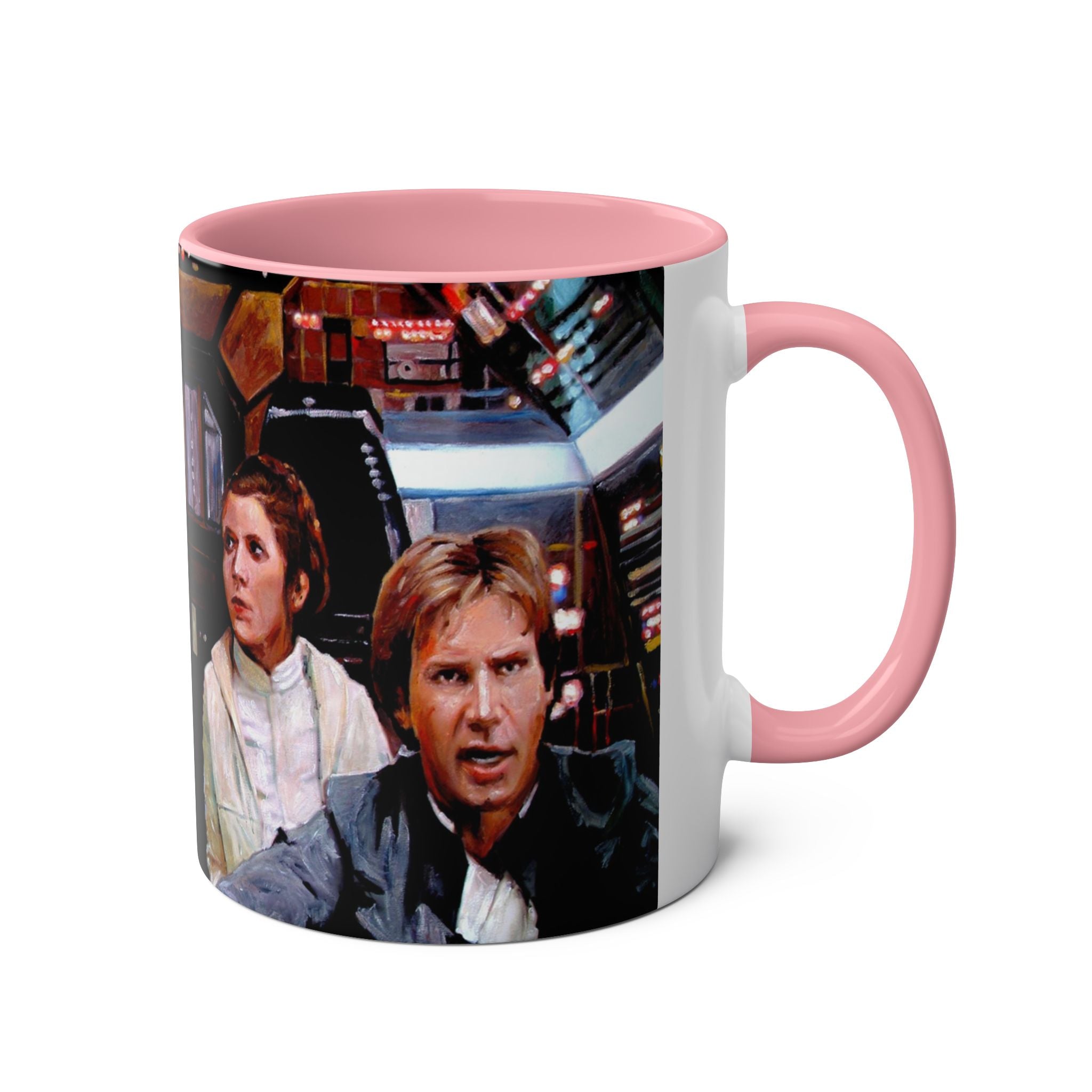 Starwars  Abstract -Star Wars Princess Leia 'Well Behaved'   Two-Tone Coffee Mugs, 11oz