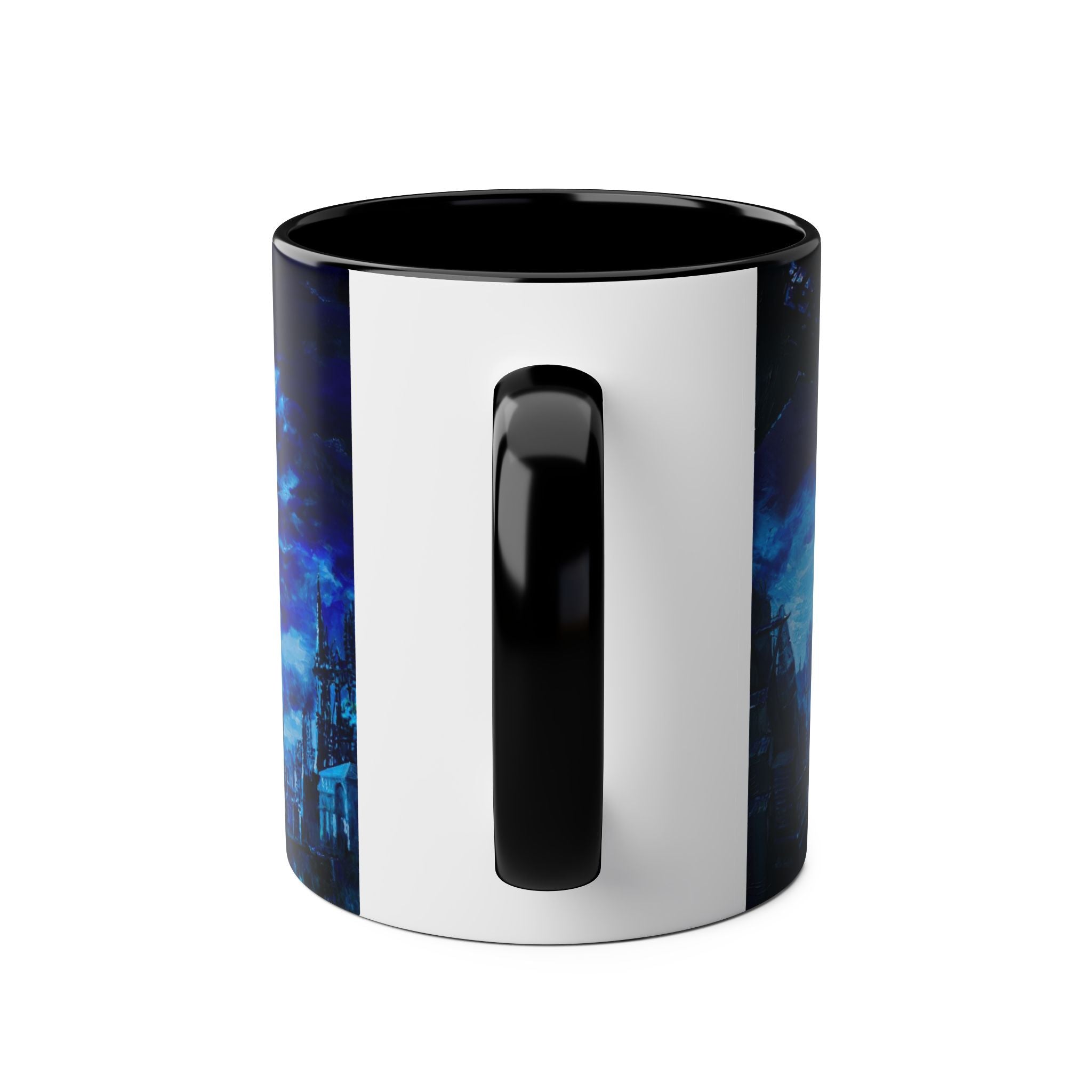 Batman Hero Abstract Two-Tone Coffee Mugs, 11oz