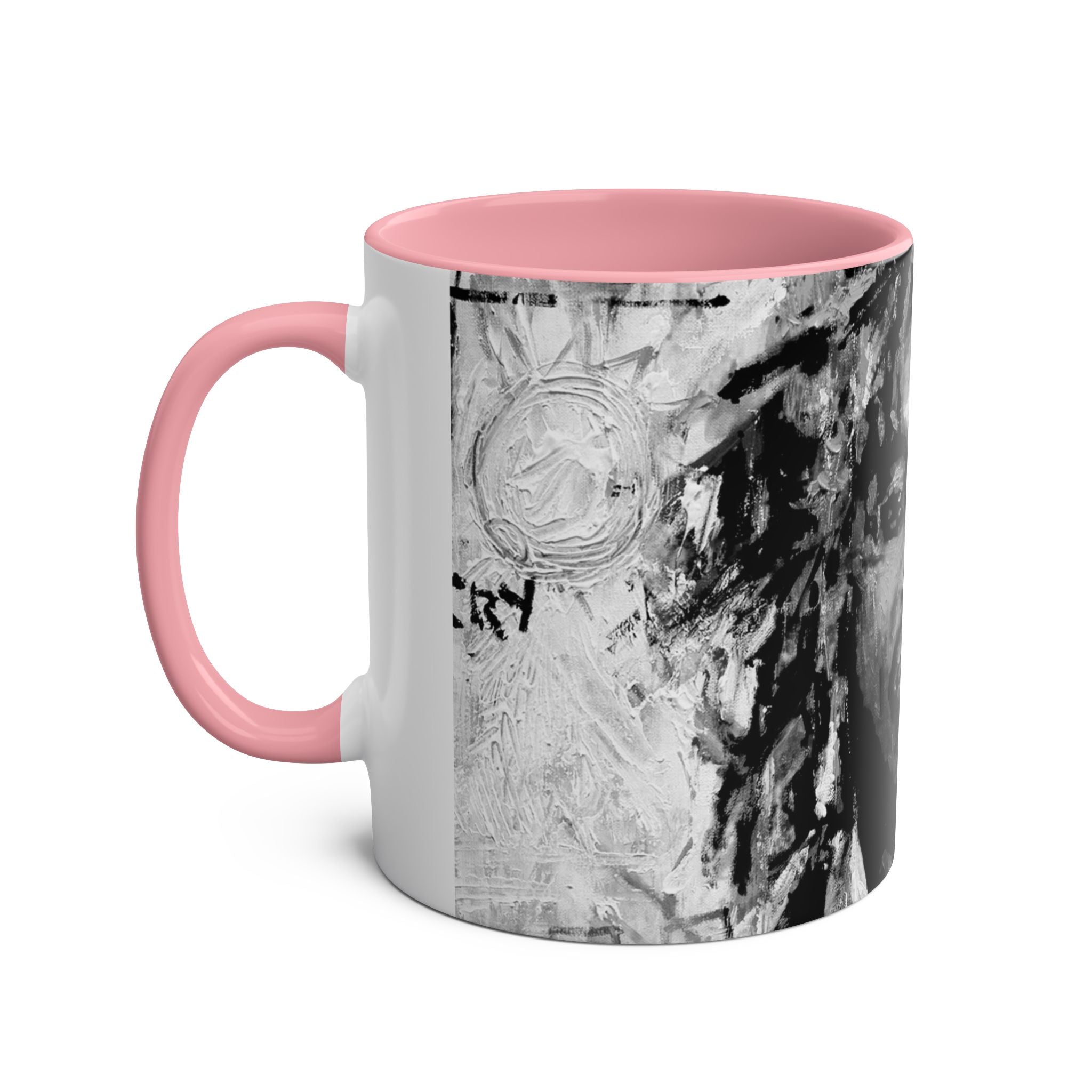 Bob Marley Abstract Two-Tone Coffee Mug – Reggae Music Fan Gift, 11oz