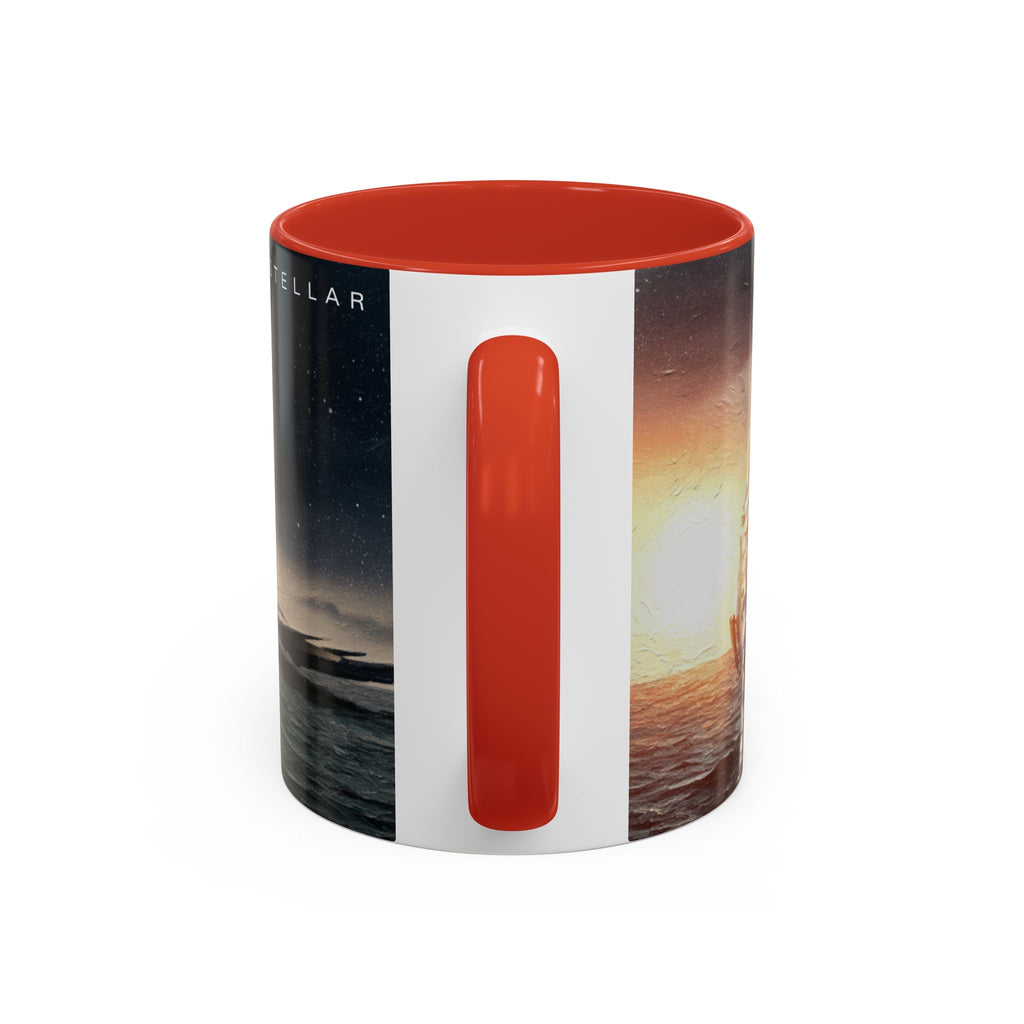 Interstellar Adventure Coffee Mug, Cosmic Mug for Space Lovers, Unique Gift for Astronauts, Artful Tea Cup, Perfect for Home or Office