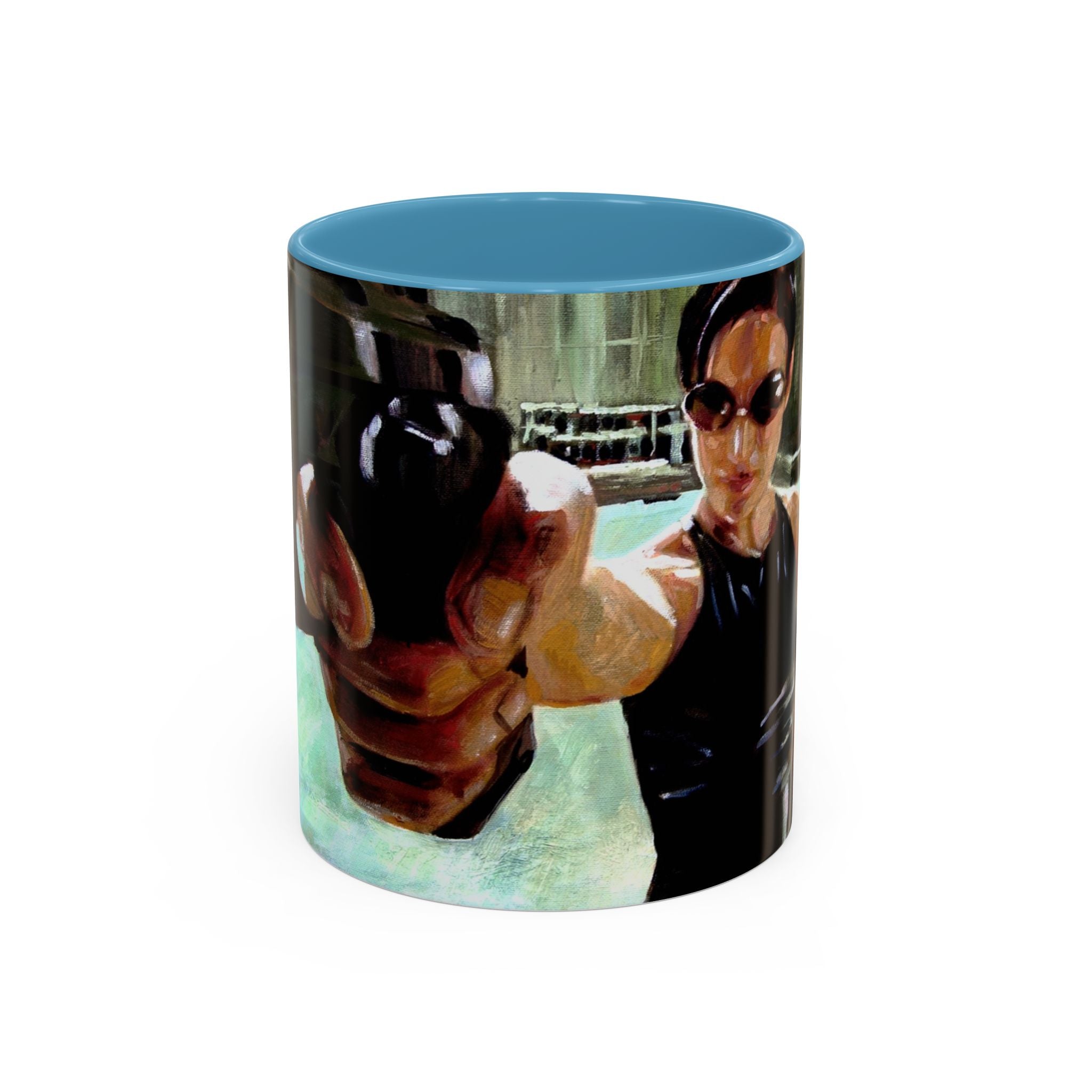 Coffee Mug, matrix movie cups trinity, Geek Gift, Cyberpunk Cup, Sci-Fi Fan Present, Film Lover Drinkware