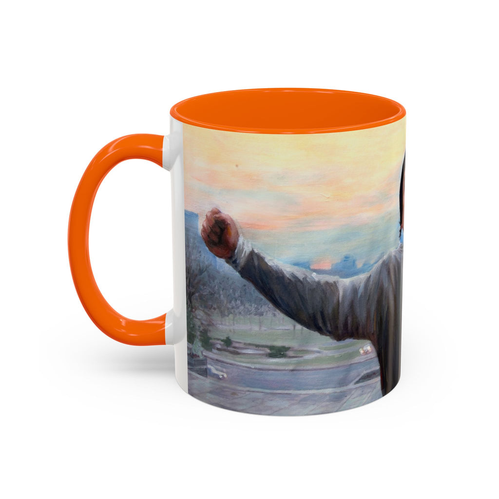 Mug, Rocky Inspired Boxing Fan Gift Coffee Cup, Sports Movie Fan Art, Balboa Knockout, Inspirational Unique Retro Film Collector,