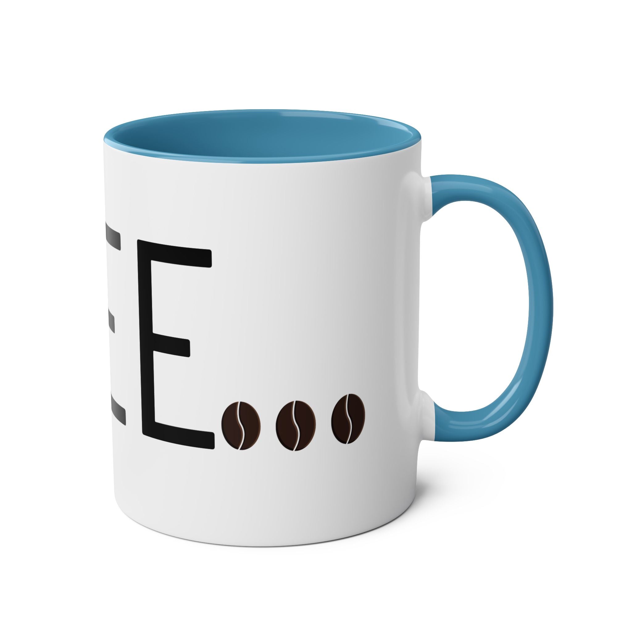 Coffee Art Two-Tone Coffee Mugs, 11oz