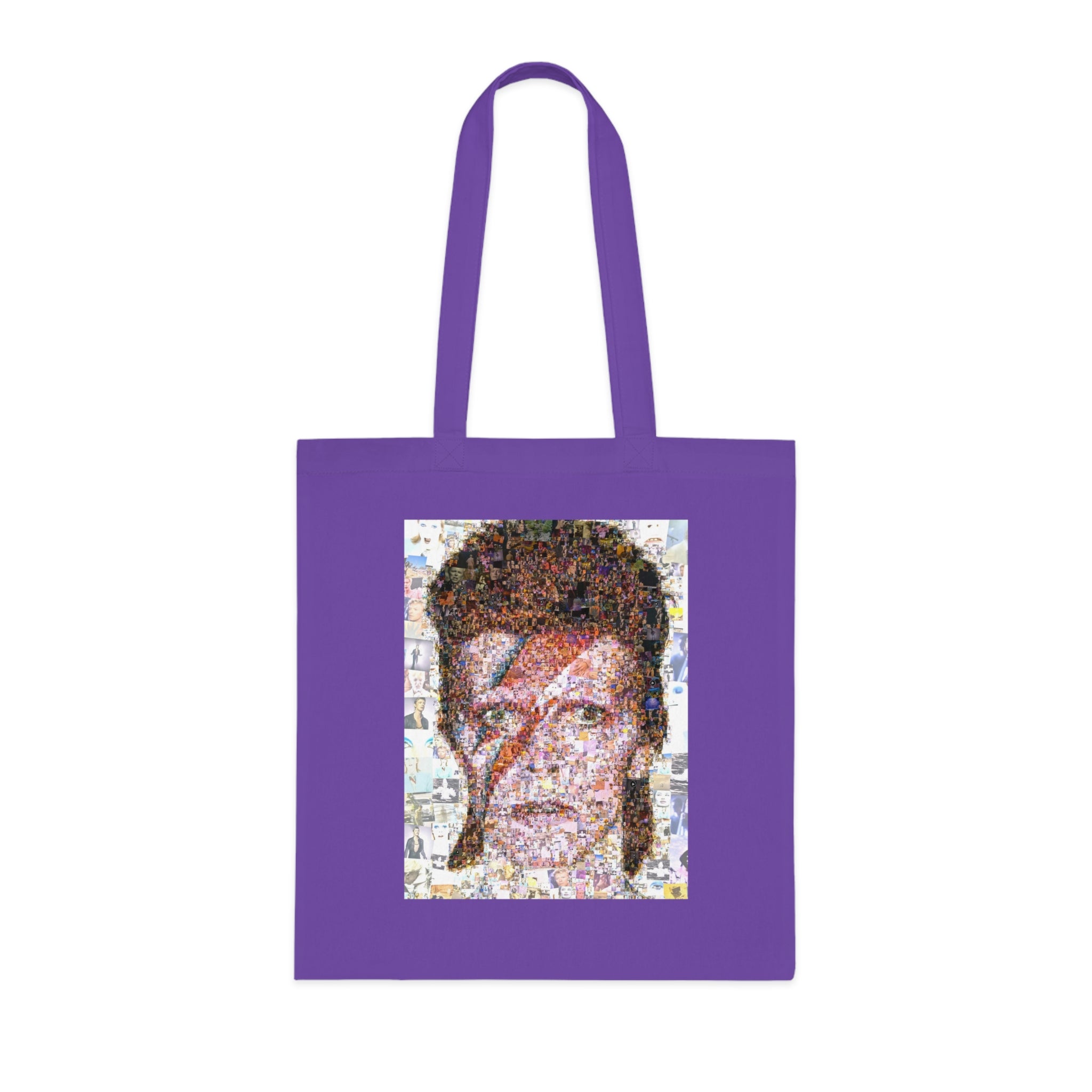 David Bowie Tribute Cotton Tote Bag, Rock Music Tote, Eco-Friendly Shopping Bag, Vintage Art Bag, Unique Gift for Music Lovers