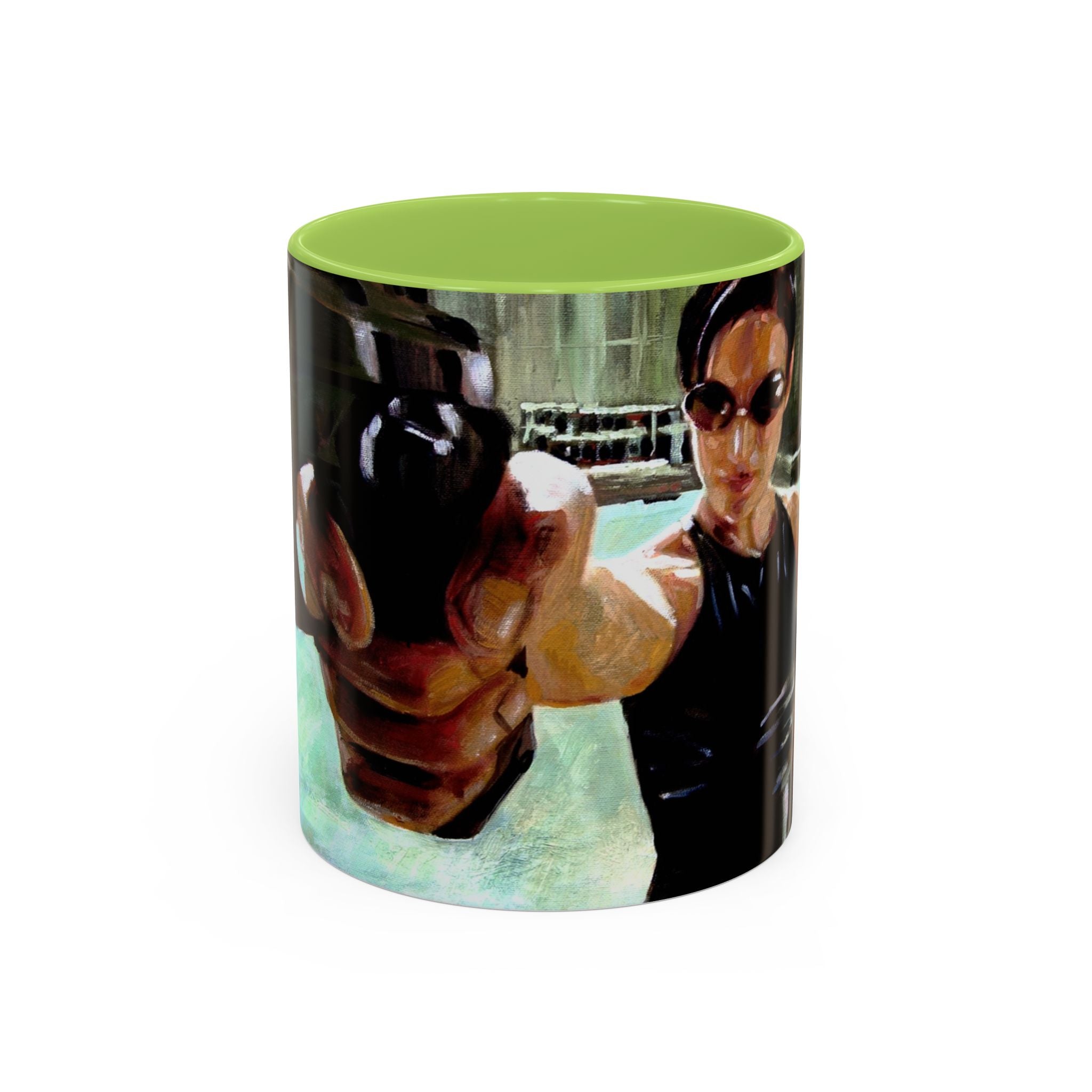 Coffee Mug, matrix movie cups trinity, Geek Gift, Cyberpunk Cup, Sci-Fi Fan Present, Film Lover Drinkware