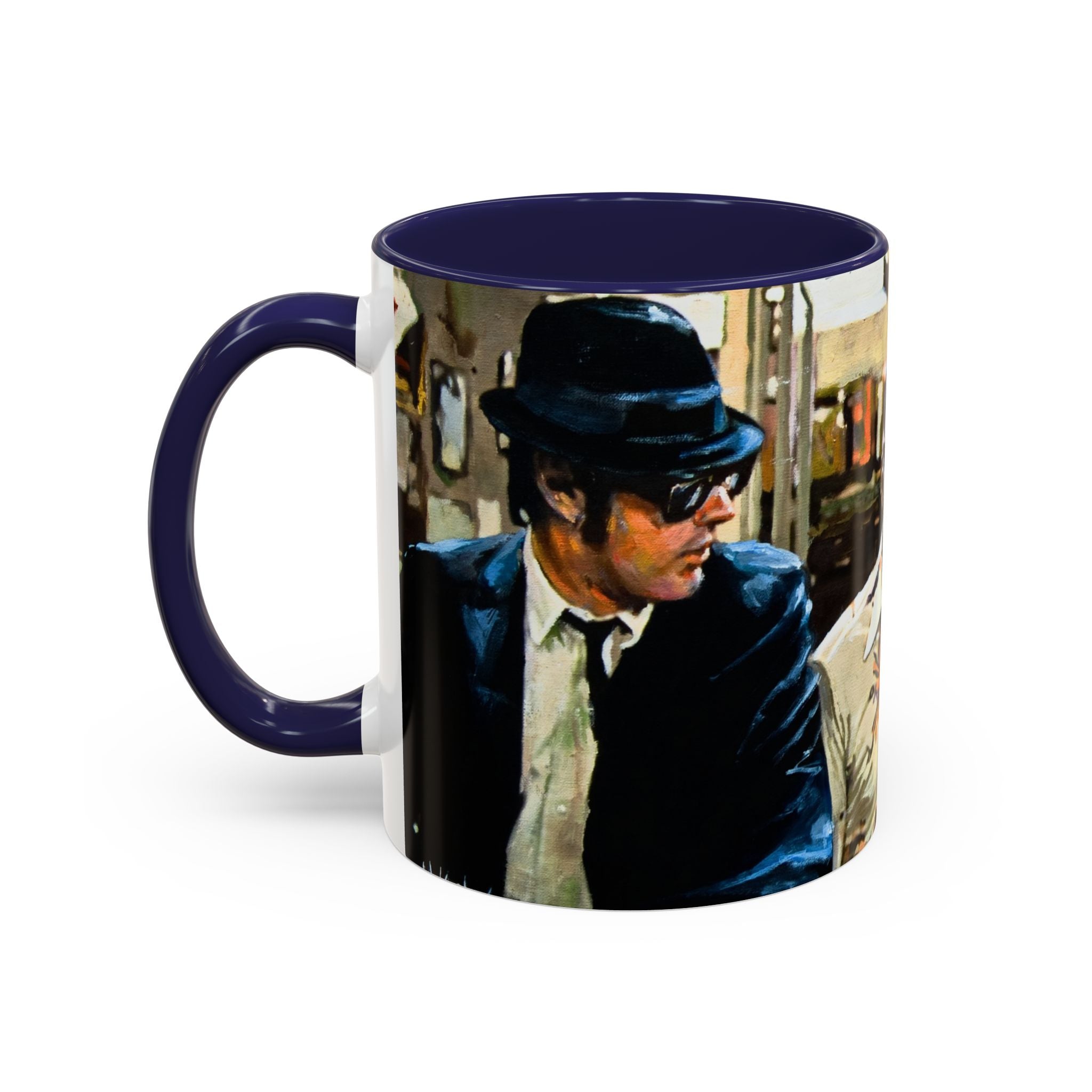 Coffee Mug, Blues Brothers Mugs, Music Lover Gift, Ceramic Cup, Movie Fan, Retro Drinkware
