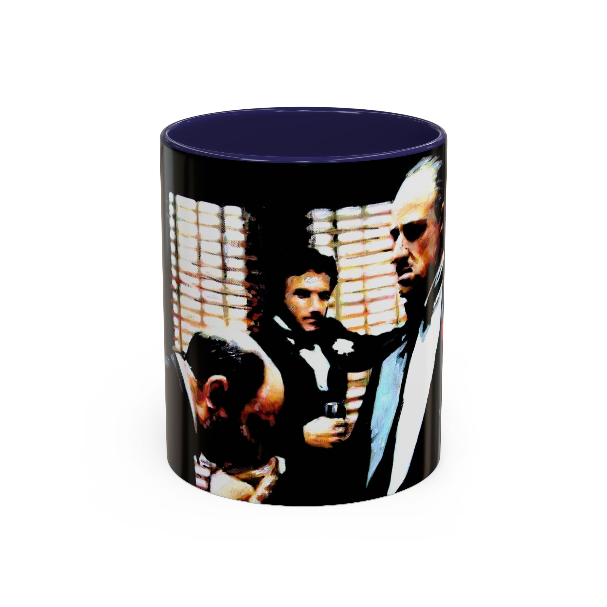 The Godfather Inspired Accent Coffee Mug, Vintage Movie Mug, Gift for Film Lovers, Black & White Coffee Cup, Classic Cinema Decor