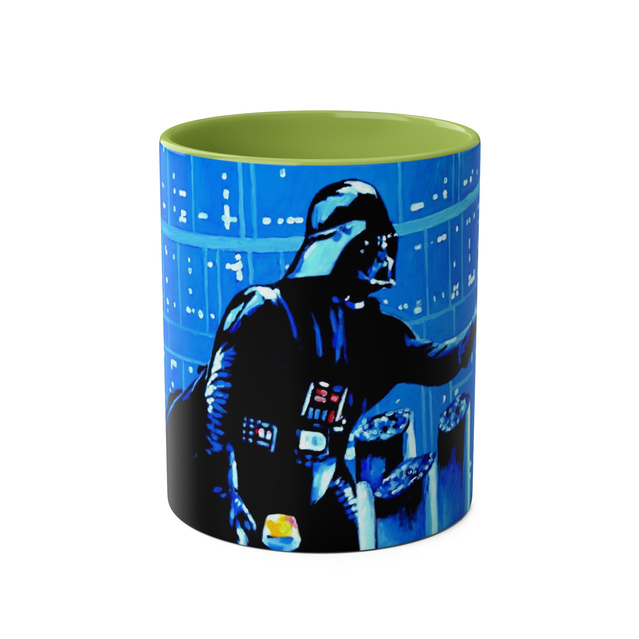 Darth Vader Abstract - Starwars- Art mugTwo-Tone Coffee Mugs, 11oz