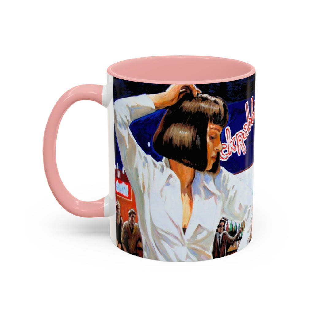 Pulp Fiction Dance Mug, Movie Lover Gift, Funny Movie Mug, Film Buff Cup, Novelty Gift, Cinematic Dishware
