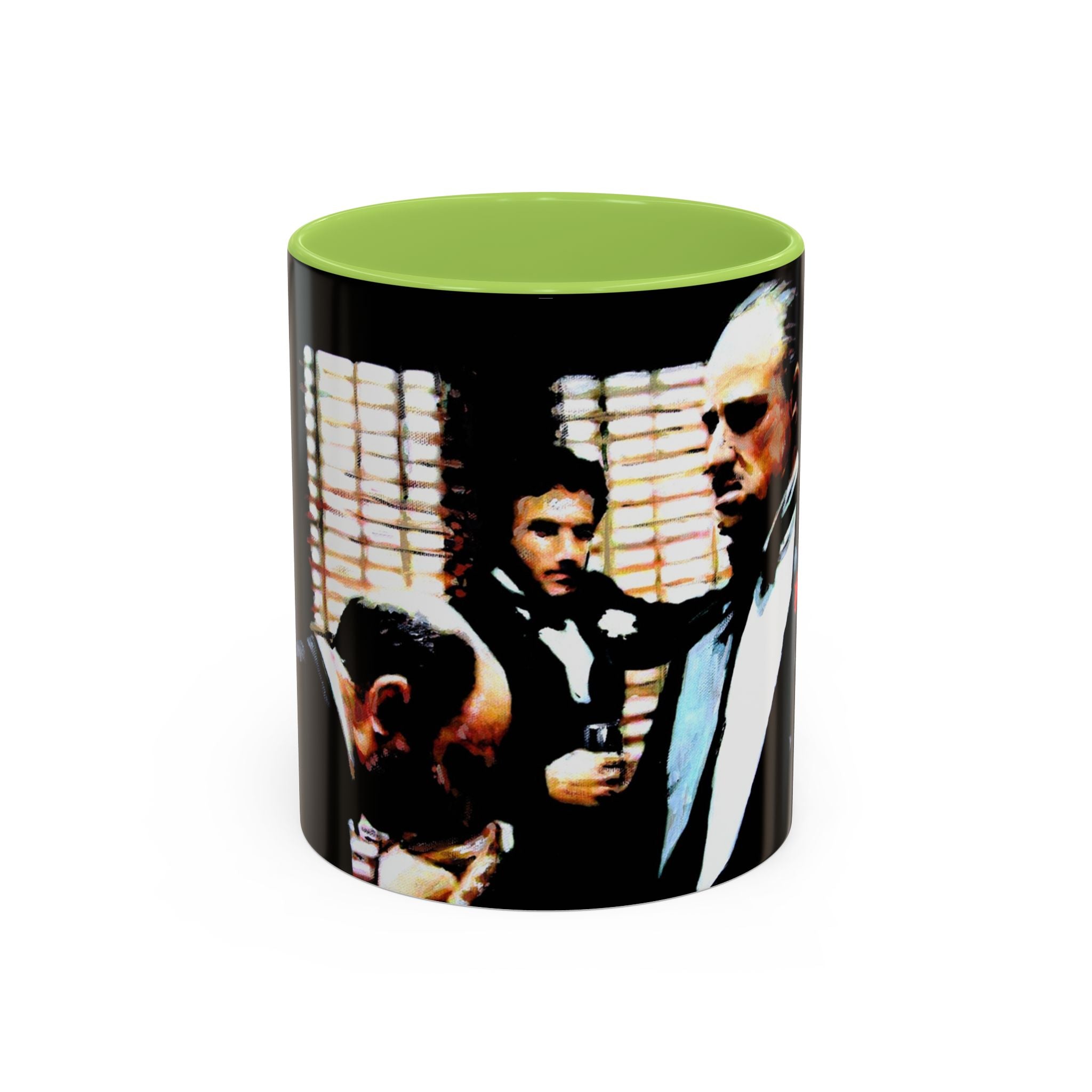 The Godfather Inspired Accent Coffee Mug, Vintage Movie Mug, Gift for Film Lovers, Black & White Coffee Cup, Classic Cinema Decor